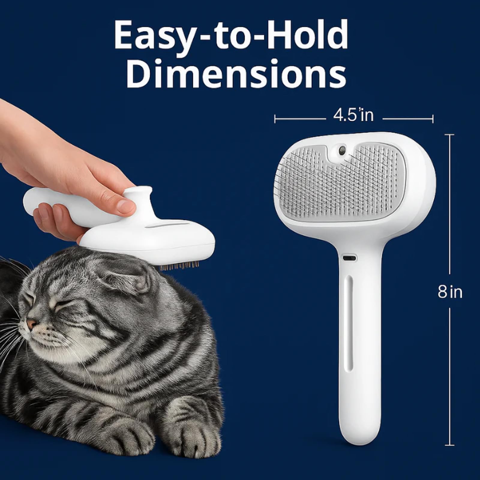 ReNu FreshFur dog shower brush provides gentle massage and shedding control