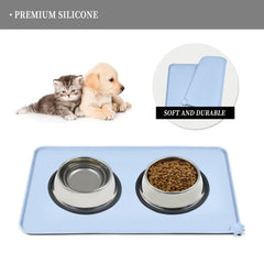 Reopet BPA-free silicone mat ensures safe, easy cleaning after meals.