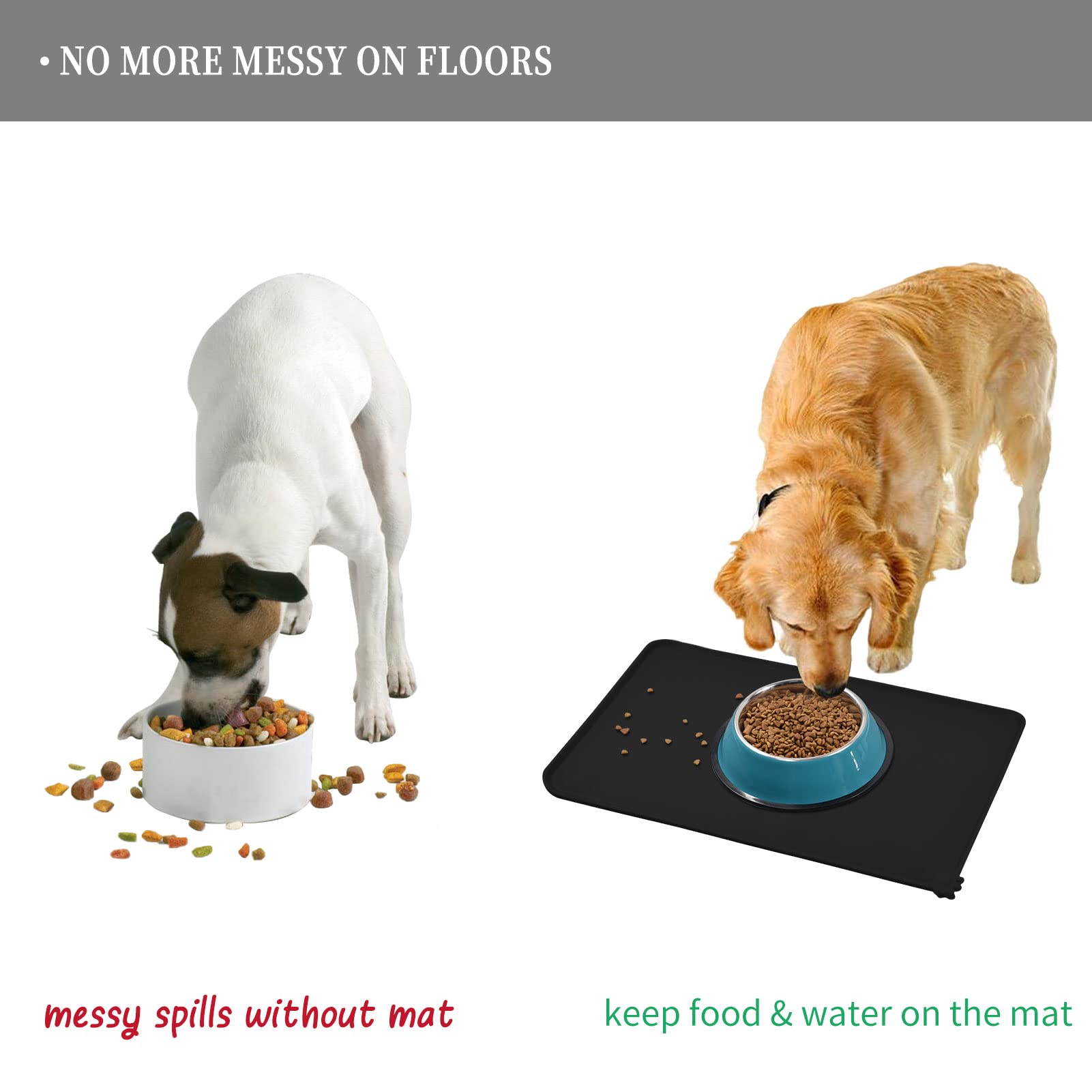 Reopet easy-clean machine-washable pet mat for quick mess cleanup.