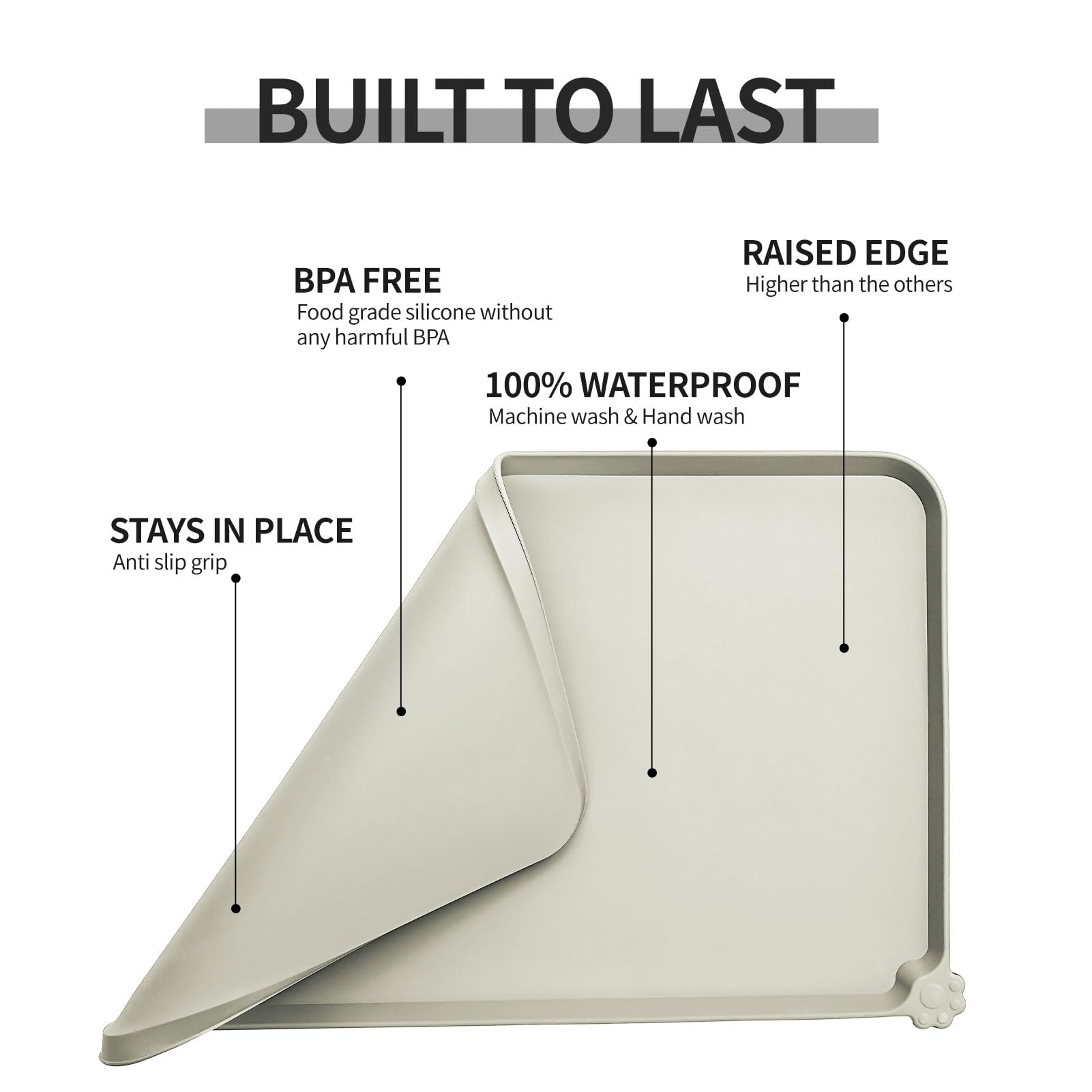 Reopet easy-clean design for quick washing after meals