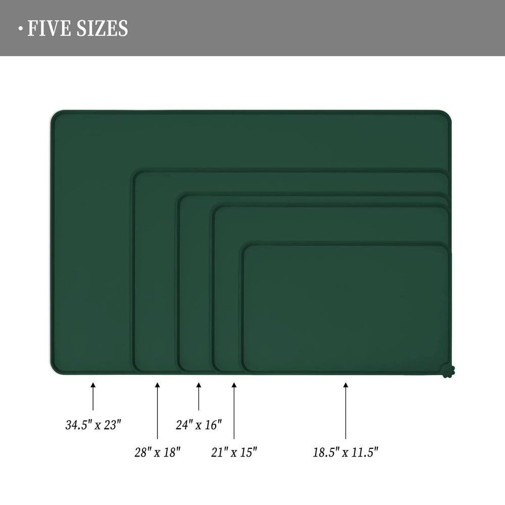 Reopet feeding mat anti-slip bottom keeps bowls steady to reduce spills
