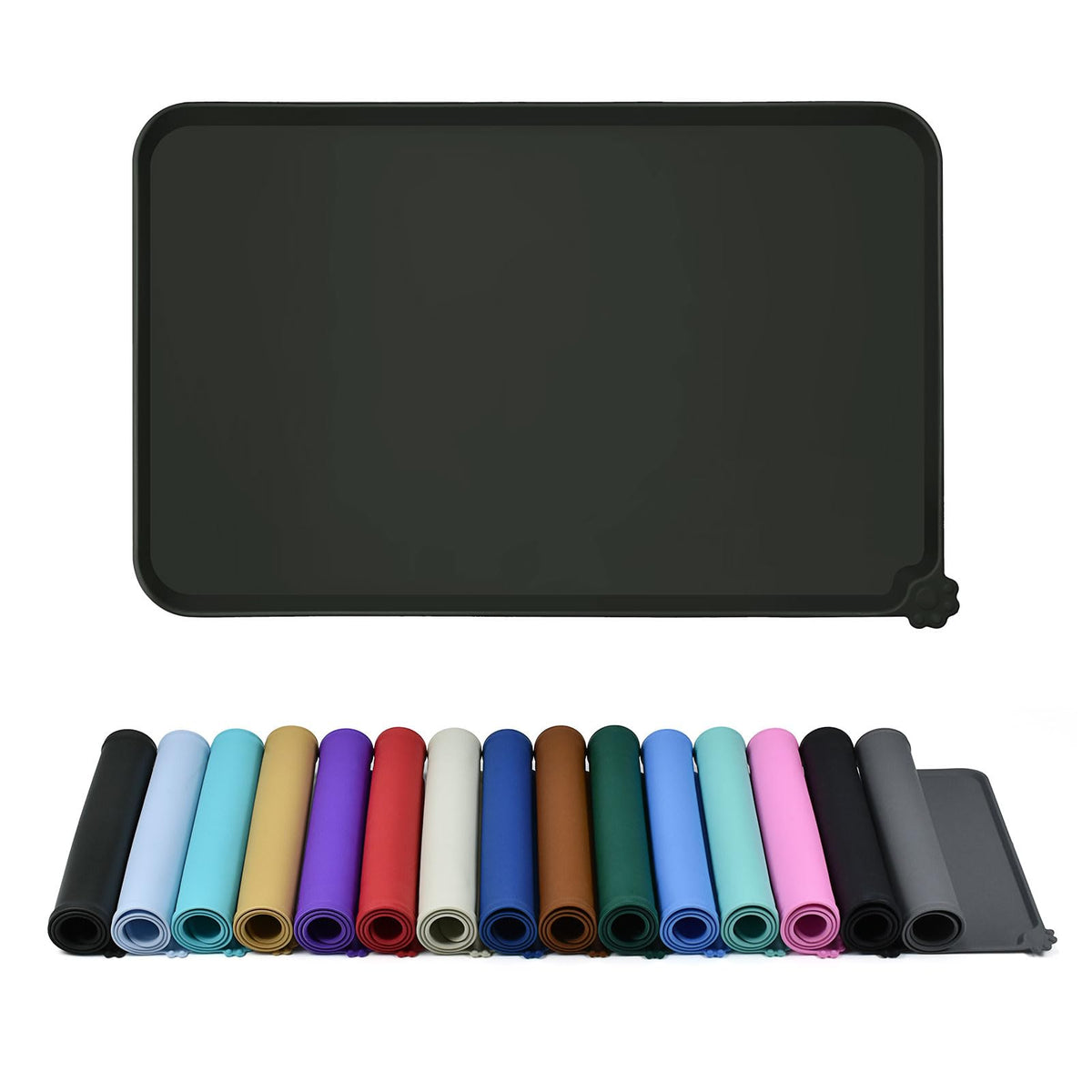 Reopet feeding mat with anti-slip bowl keeps bowls in place and reduces spills.