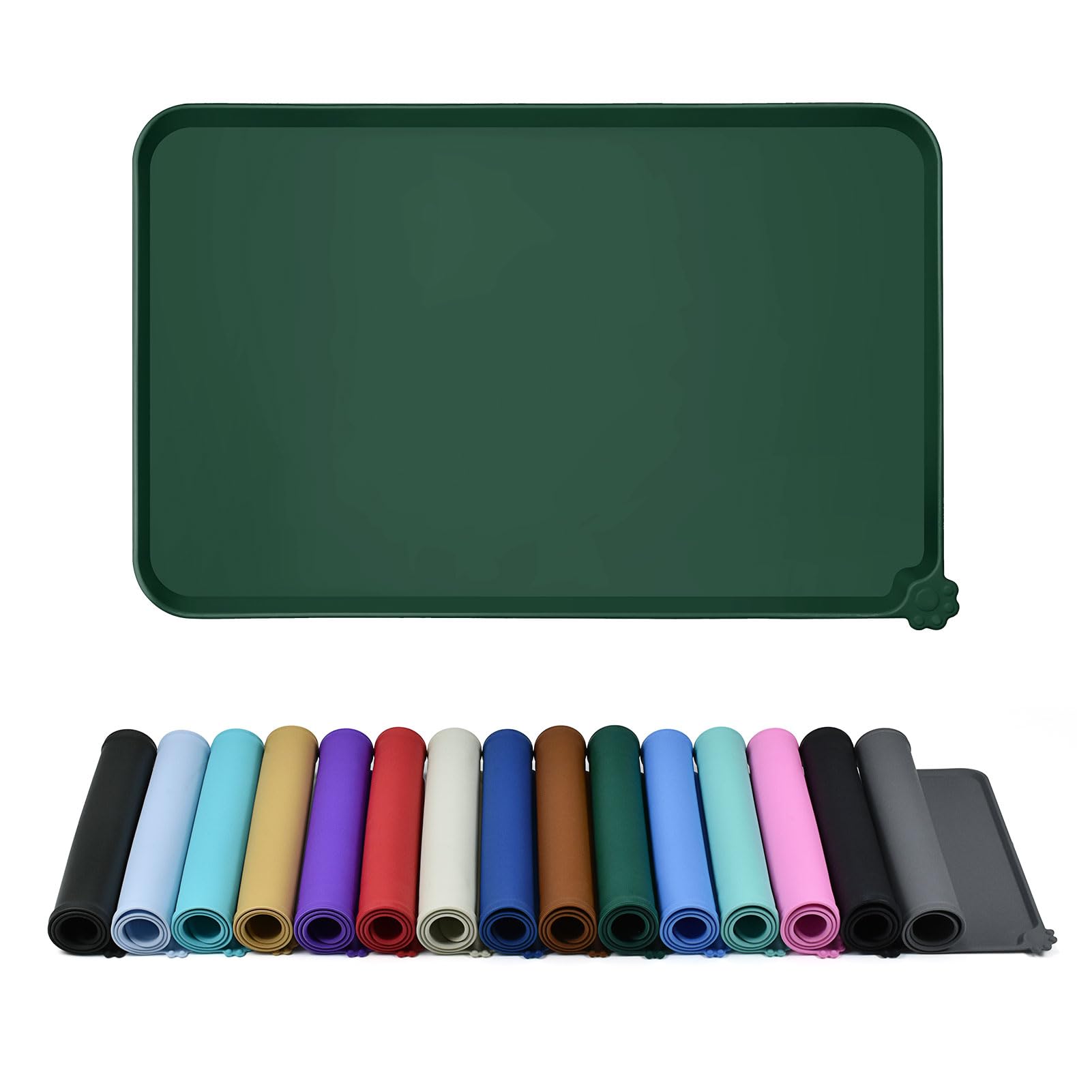 Reopet feeding mat closeup silicone highlights food-grade surface for clean meals
