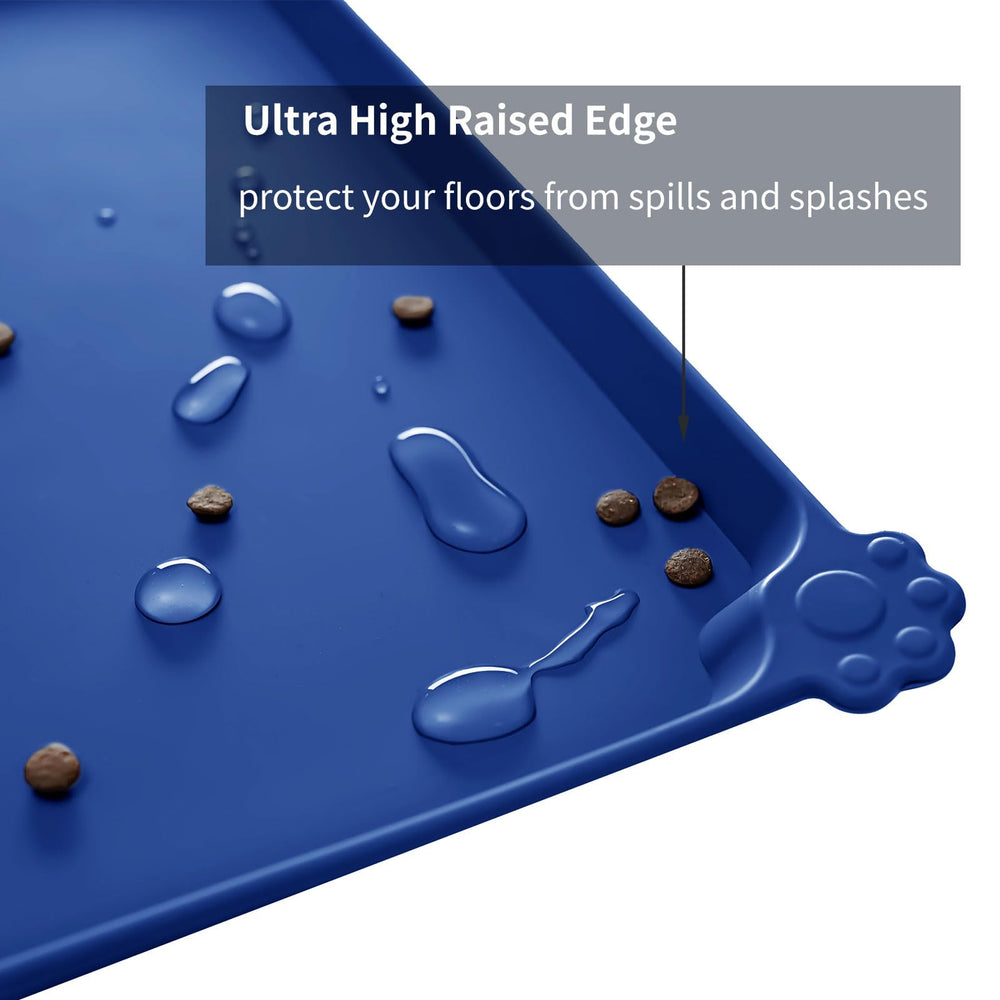 Reopet mat in multiple sizes to fit any feeding area.