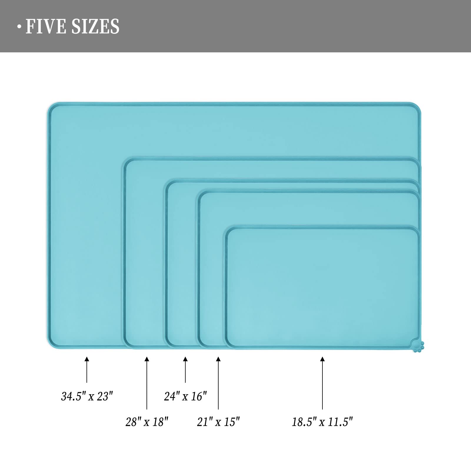 Reopet high-raised-edges-dining-mat focuses on spill containment during messy mealtimes.