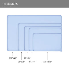 Reopet high-raised edges mat protecting floors during mealtime