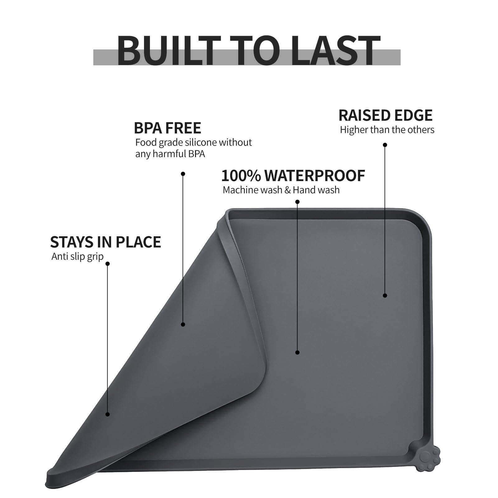 Reopet easy-clean mat is machine washable, keeping homes tidy