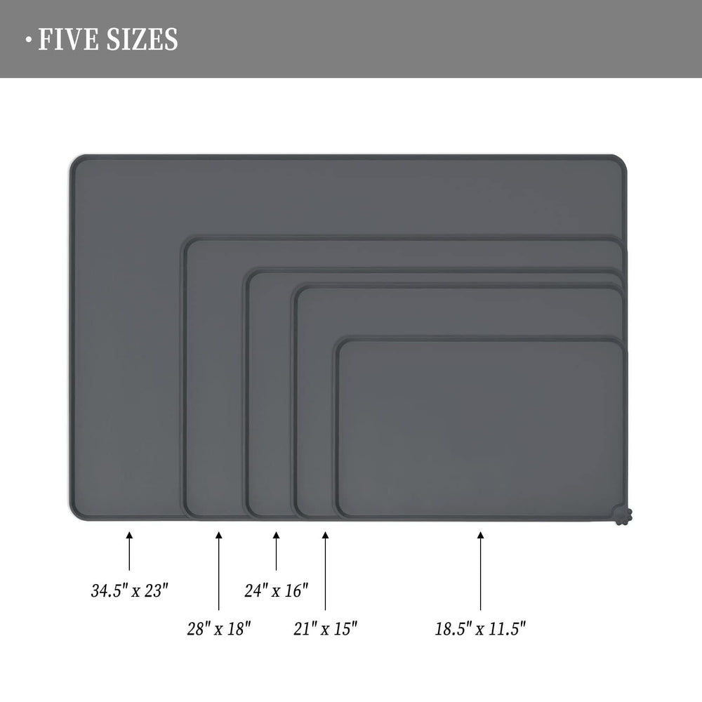 Reopet pet feeding mat high raised edges contain spills during meals