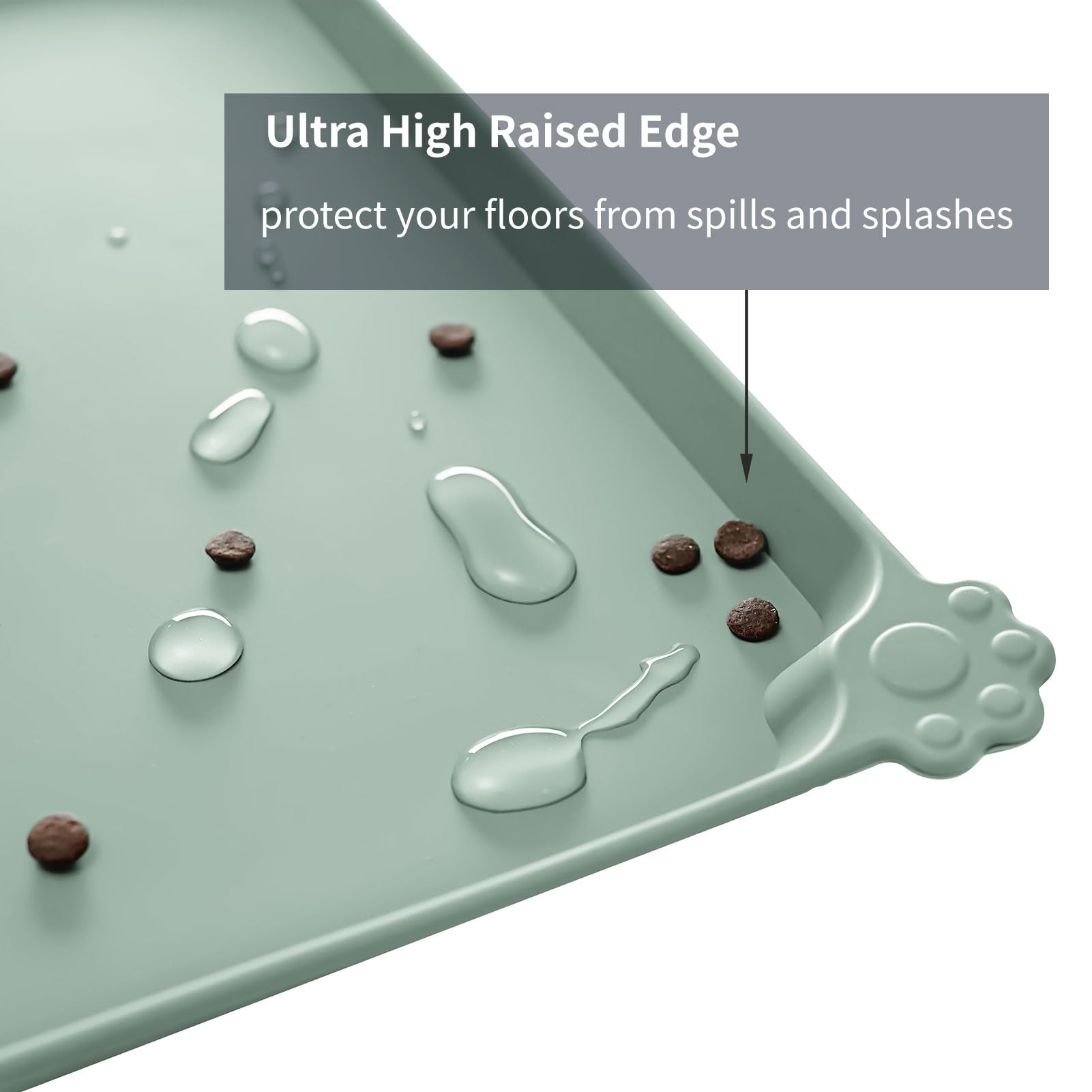 Reopet various sizes pet feeding mat fits different bowls.