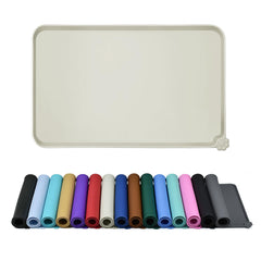 Reopet waterproof pet feeding mat with anti-slip surface for mess-free meals