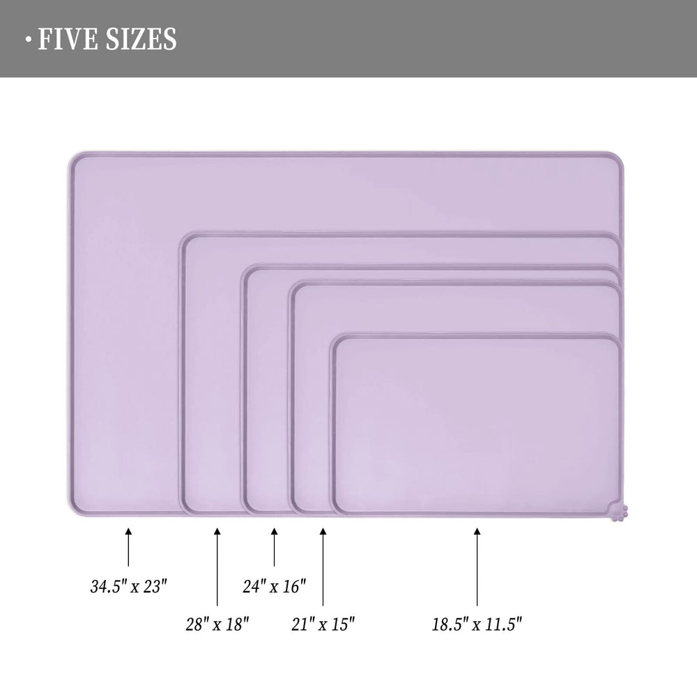 Reopet waterproof mat anti-slip bottom keeps bowls stable during meals.