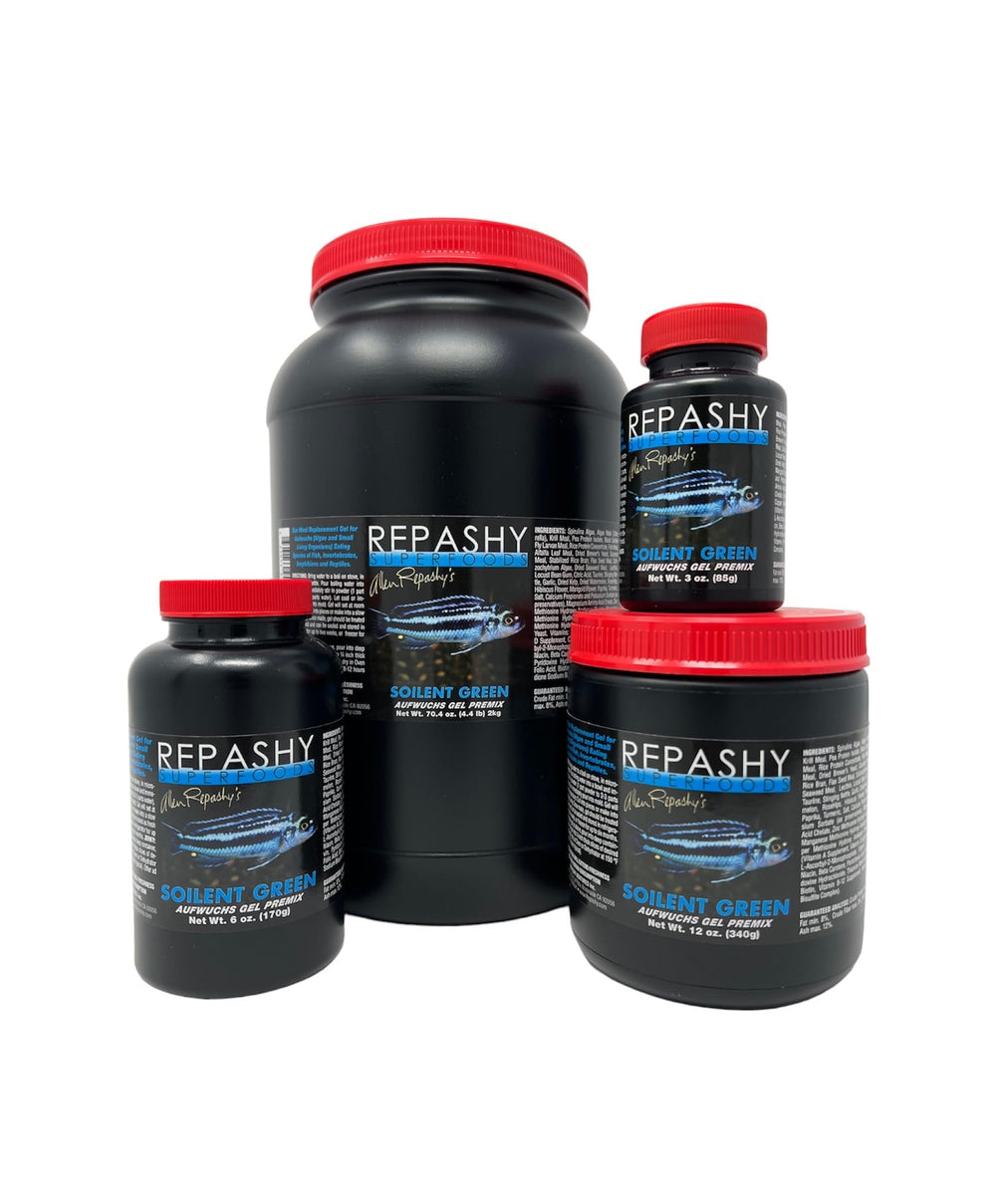 Repashy Soilent Green gel-texture close-up showing algae-based meal