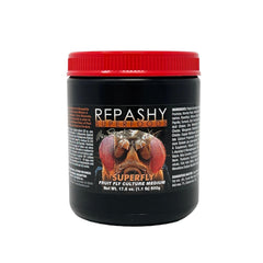 Repashy SuperFoods SuperFly culture media jar for Drosophila culture, supports instant, nutritious feeders.