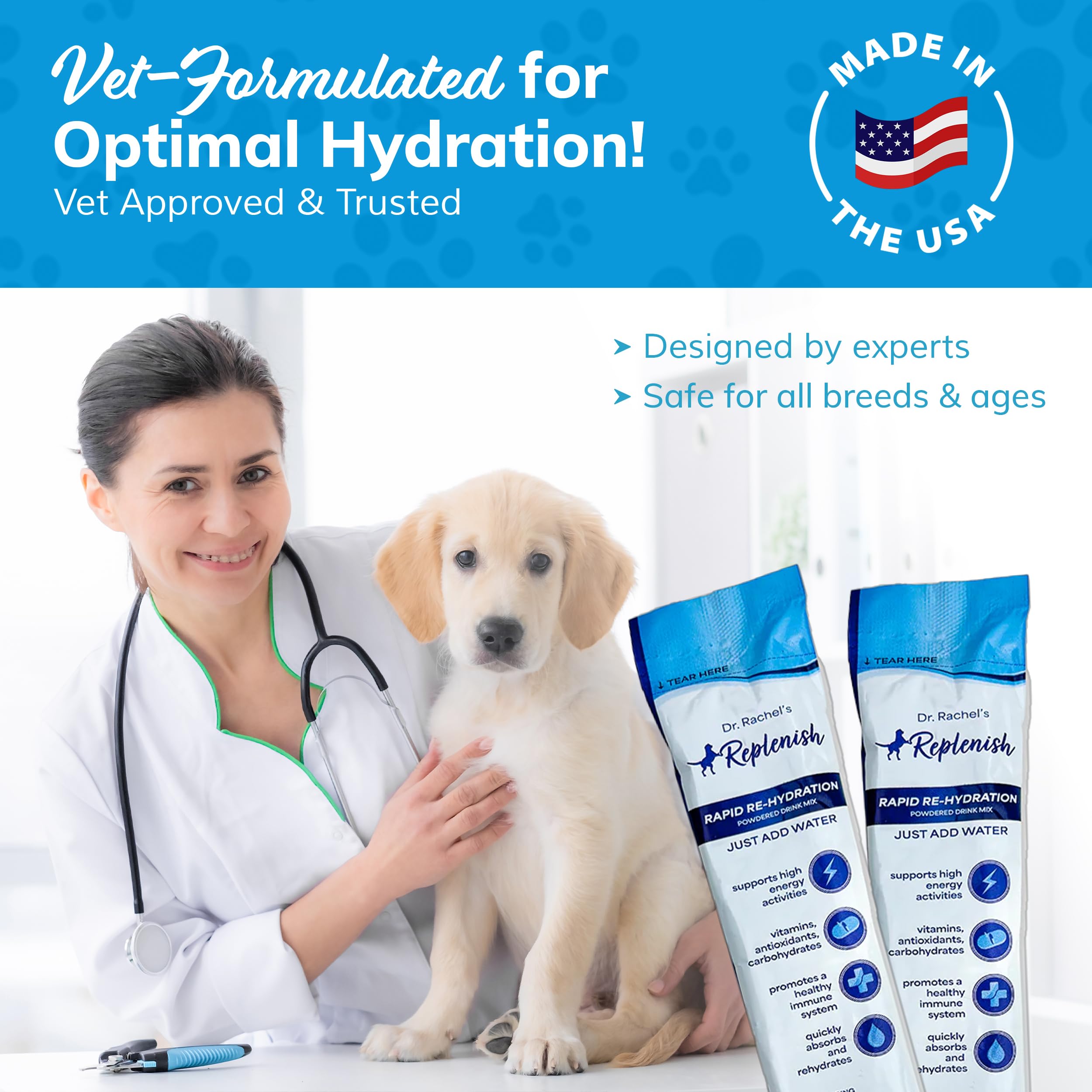 Replenish Dog Recovery Water Supplement picky-drink-encouragement boosts water intake