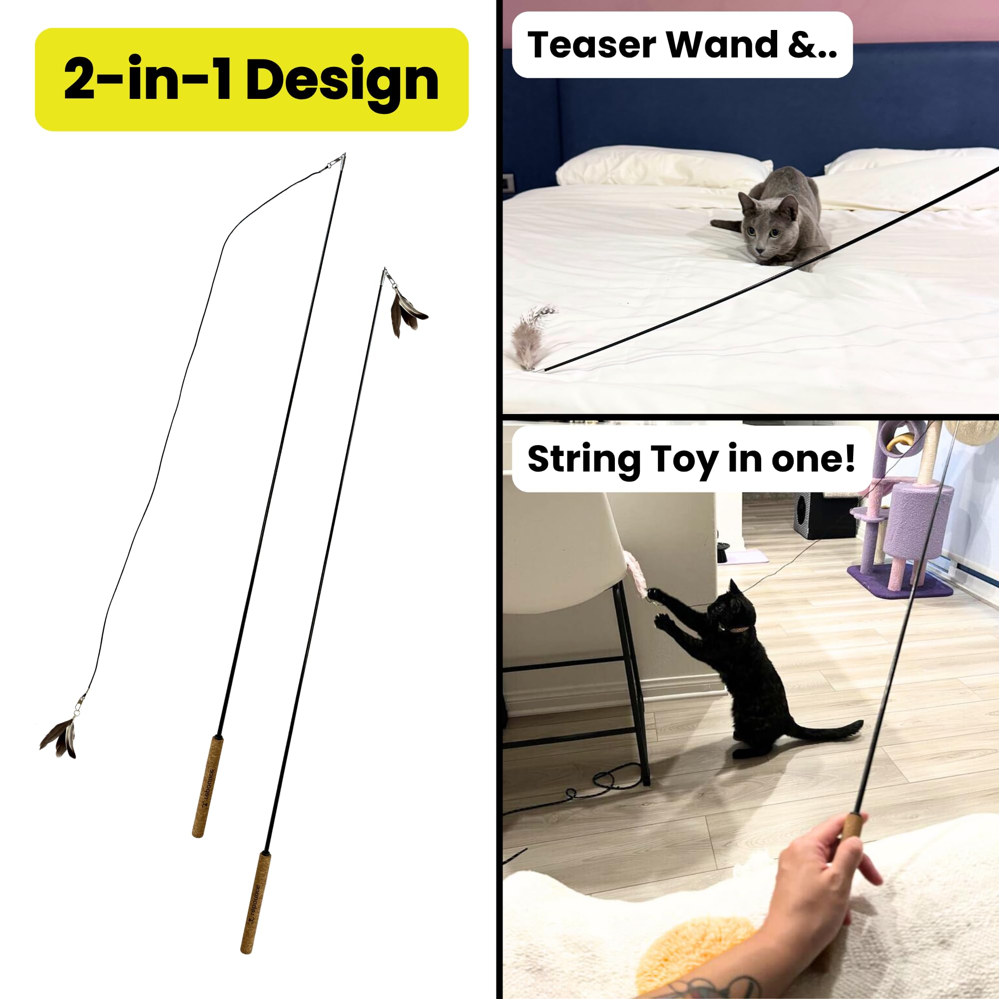 Repounce Forever Stick wall-mount included keeps your space tidy after play.