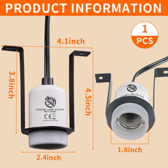 REPTI HOME lamp holder supports up to 300W for flexible heat options