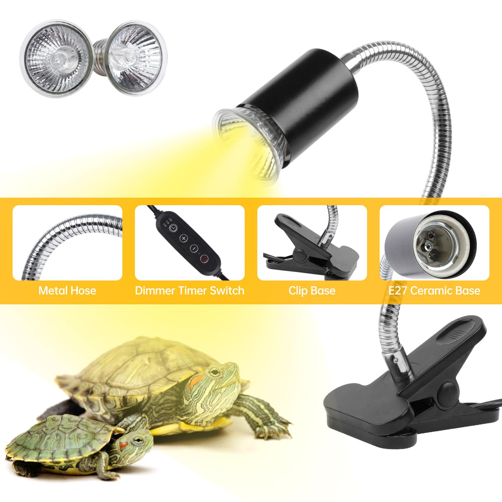 REPTI HOME dual-head heating close-up highlighting flexible warmth for multiple pets
