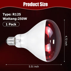 REPTI HOME R125 heat lamp provides even warmth for chicks.
