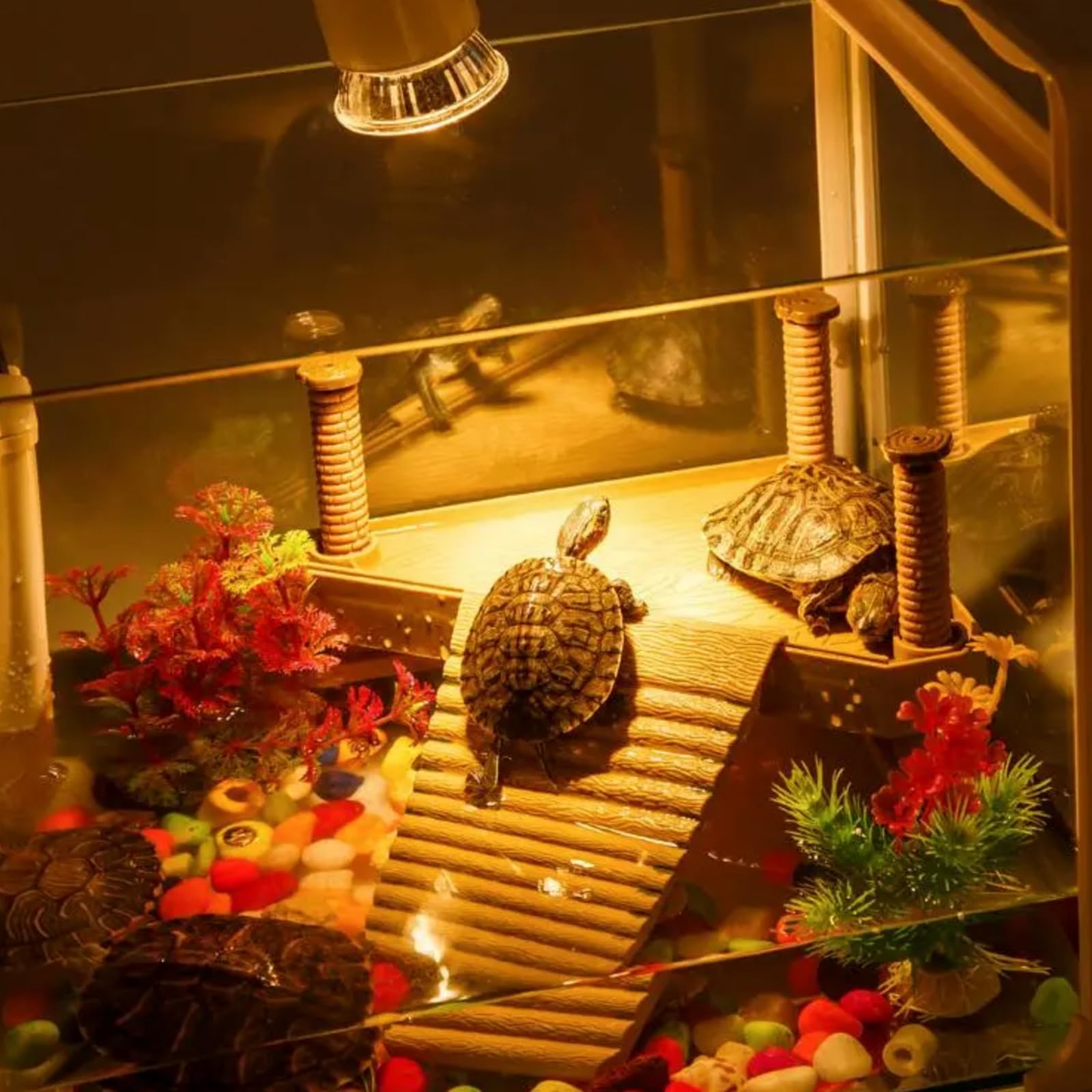 REPTI HOME reptile basking light suitable for tortoises, dragons, snakes, and lizards.