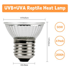 REPTI HOME UVA UVB spectrum bulb demonstrates spectrum boosting reptile vitality and enclosure health.