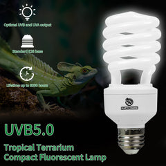 REPTI HOME UVB 5.0 para camaleones, iluminación natural estimulante