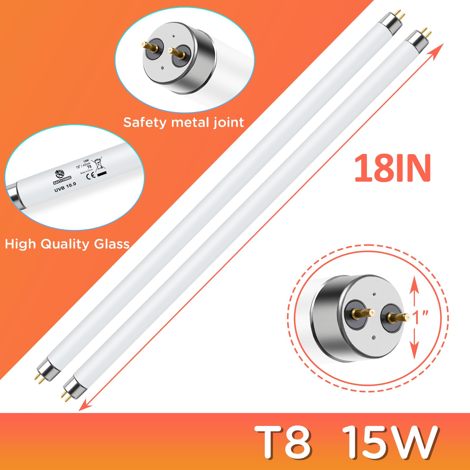 REPTI HOME UVB light with easy twist-in installation for quick setup