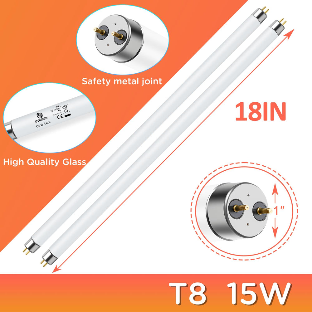 REPTI HOME UVB light with easy twist-in installation for quick setup