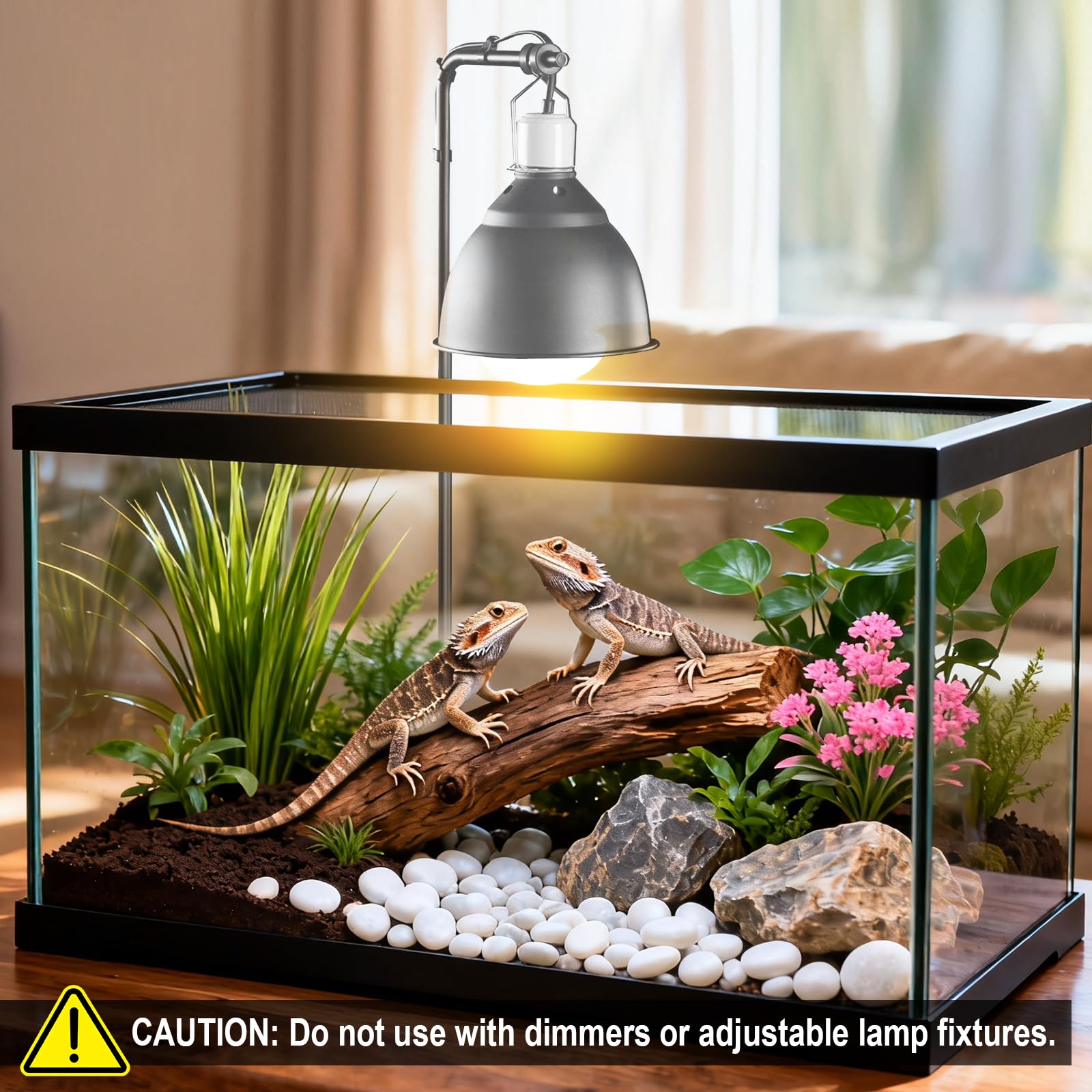 REPTI MATE 100W self-ballasted lamp for quick, easy setup in any enclosure.
