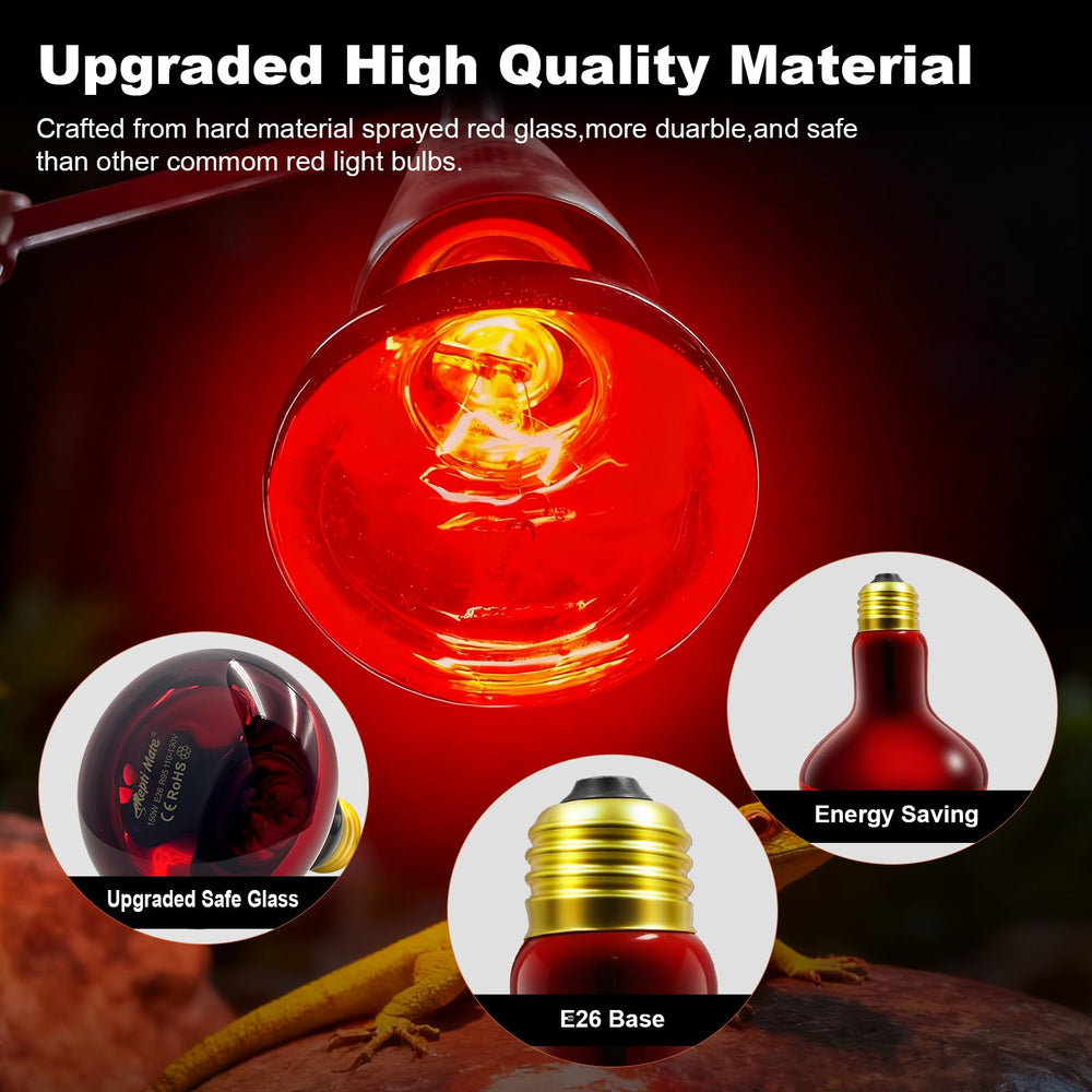 REPTI MATE red infrared bulb in brooders provides clear glow for chick comfort