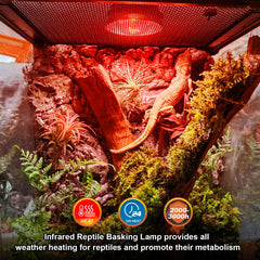REPTI MATE heat lamp with standard E26 socket for easy installation