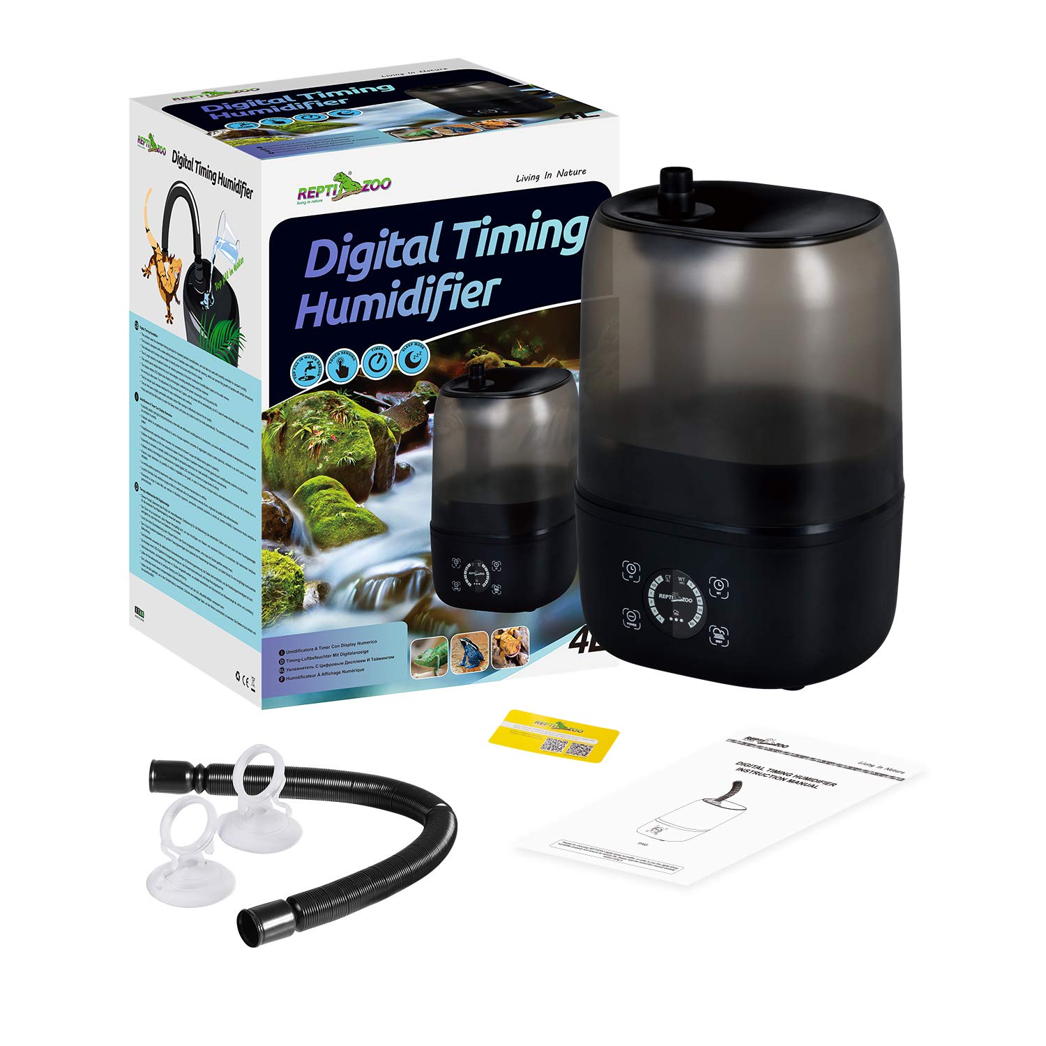 REPTI ZOO 4L fogger extension tube keeps mist directed and secure