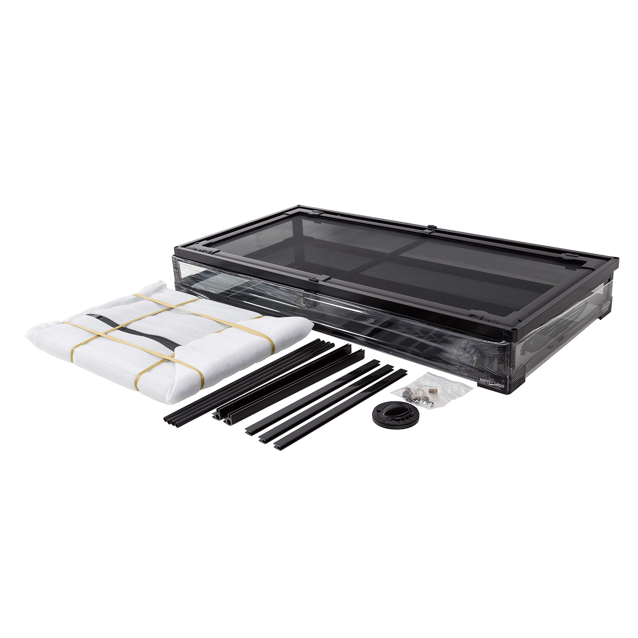 REPTI ZOO 50 gallon terrarium assembly in minutes with clear instructions