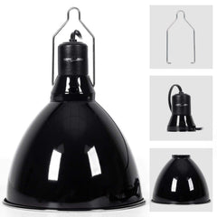 REPTI ZOO 8.5-inch dome fixture provides efficient enclosure lighting for reptiles.