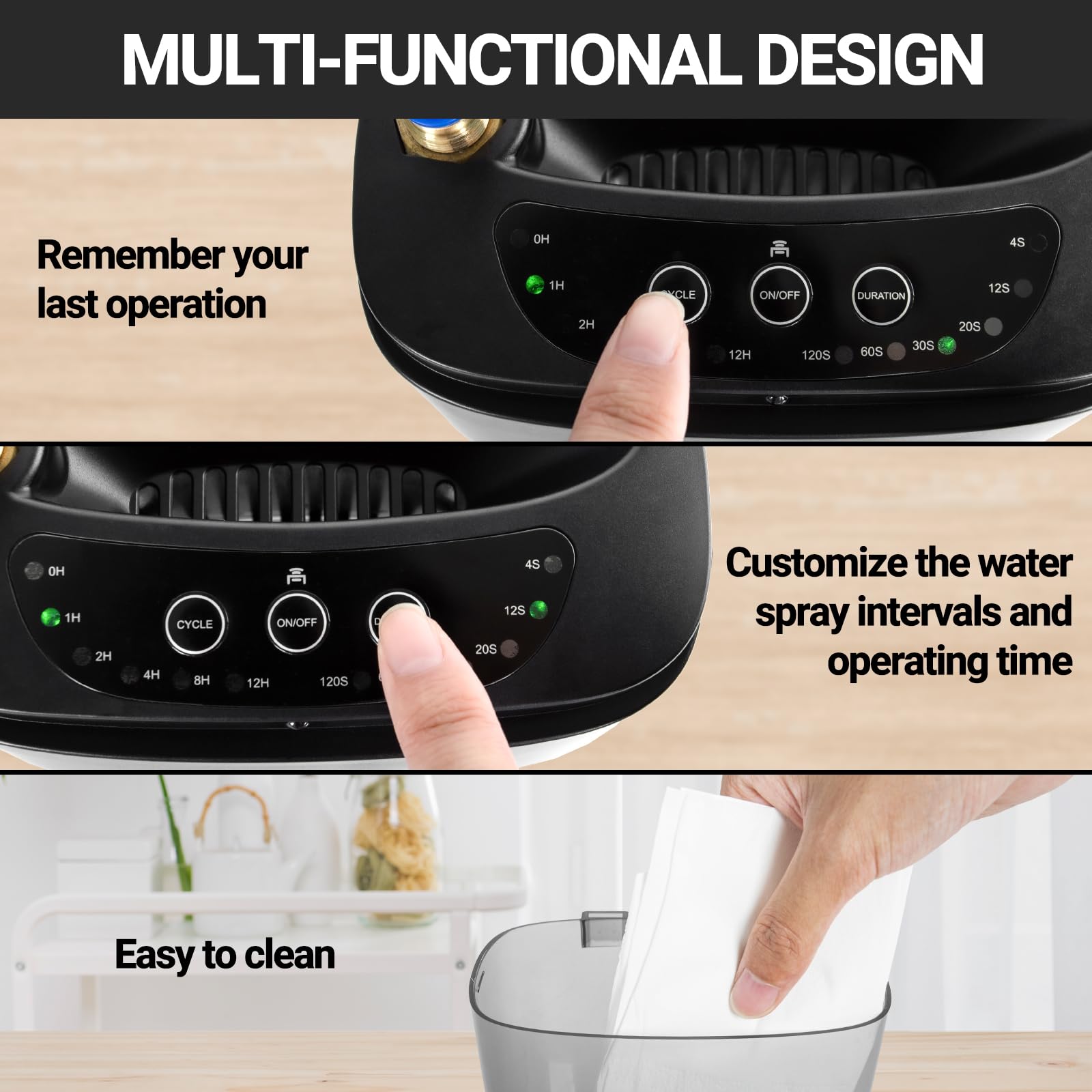 REPTI ZOO built-in timer memory simplifies scheduling mist intervals