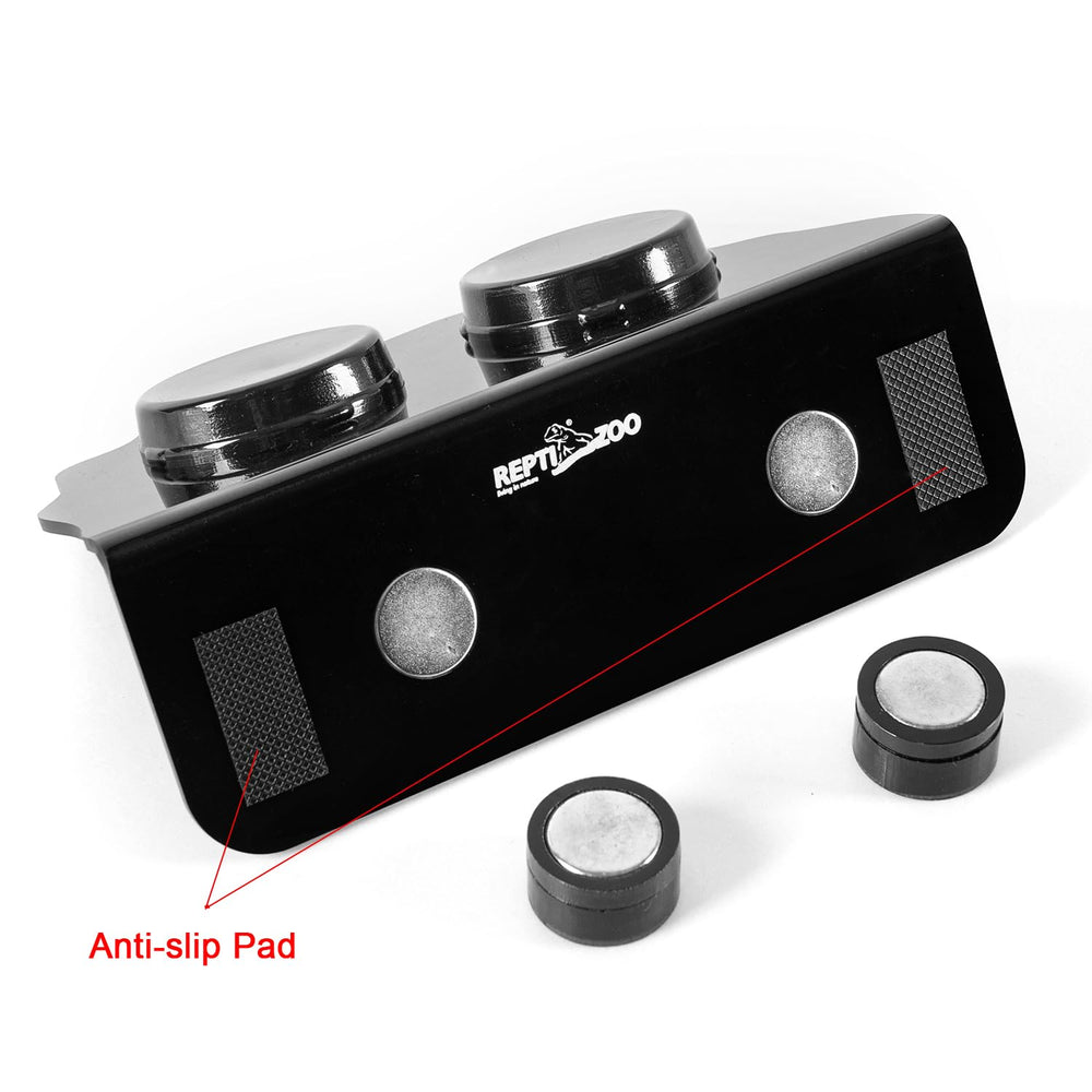 REPTI ZOO acrylic material ledge is durable and safe for reptile meals