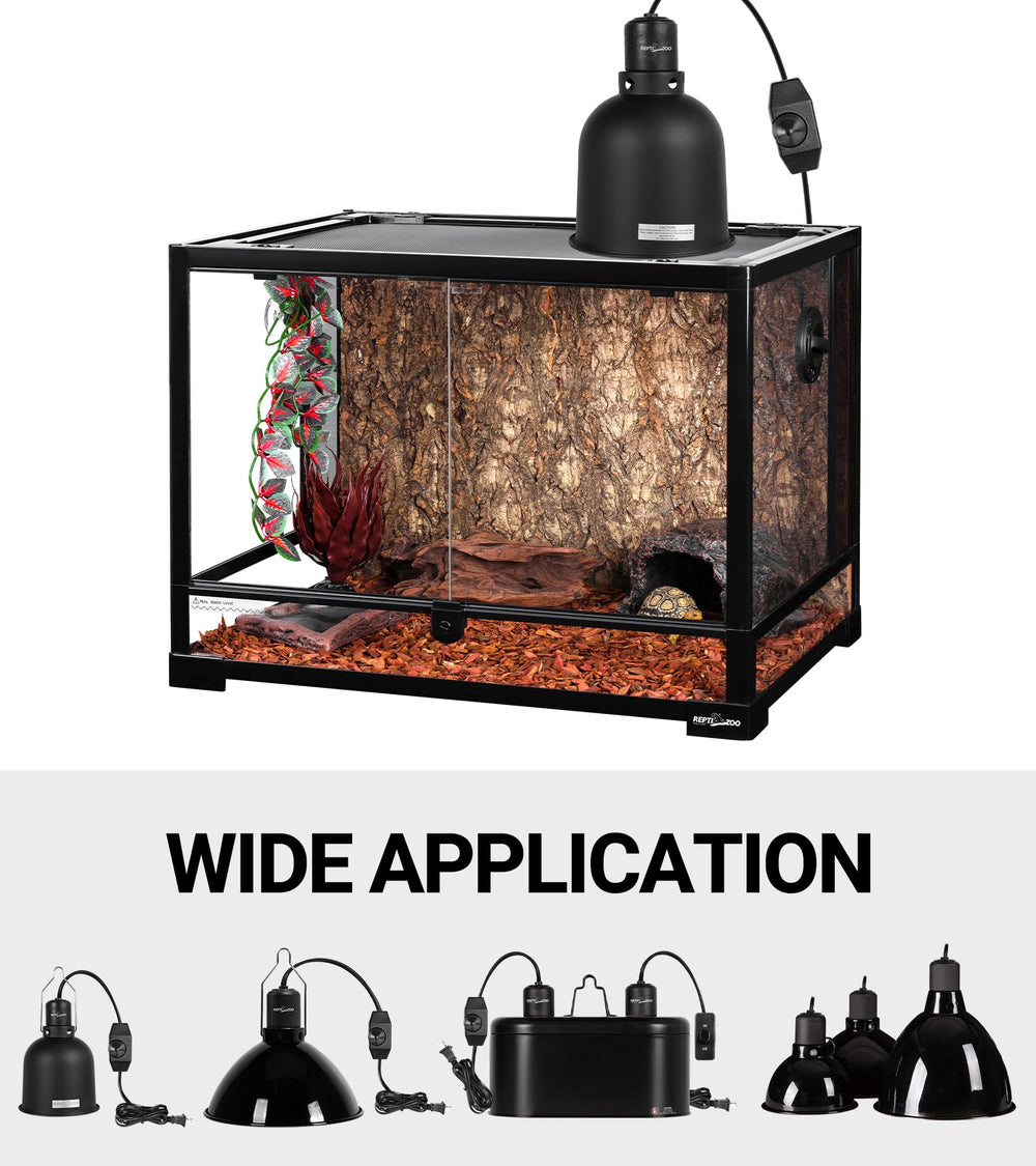 REPTI ZOO CE and RoHS certified heat emitter supports eco-friendly reptile setups.