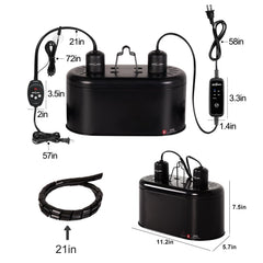 REPTI ZOO deep dome lamp reflection highlights efficient heat distribution.