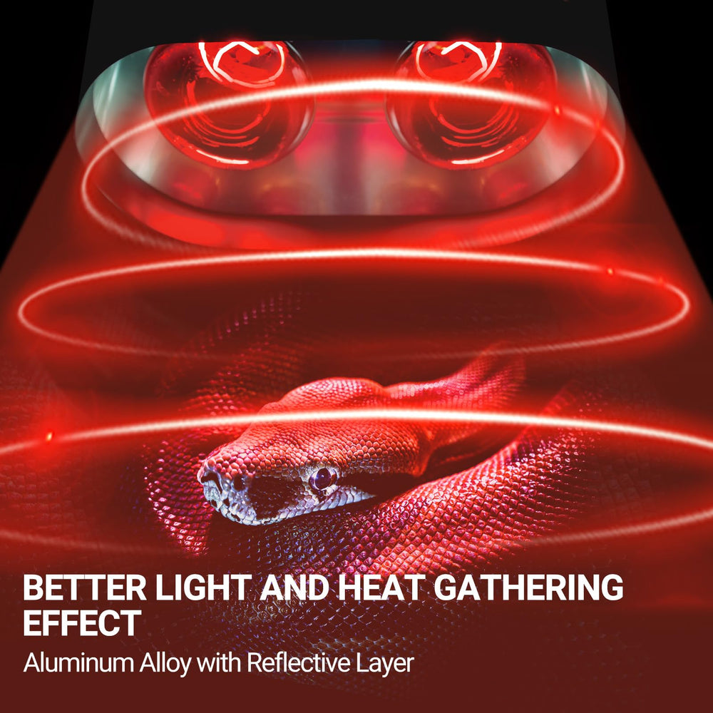 REPTI ZOO Dimming controls allow gradual brightness for day-night transitions.