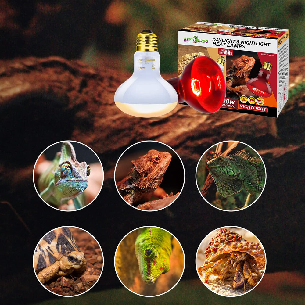 REPTI ZOO 100W kit compatible with E26 bases for flexible enclosure upgrades.