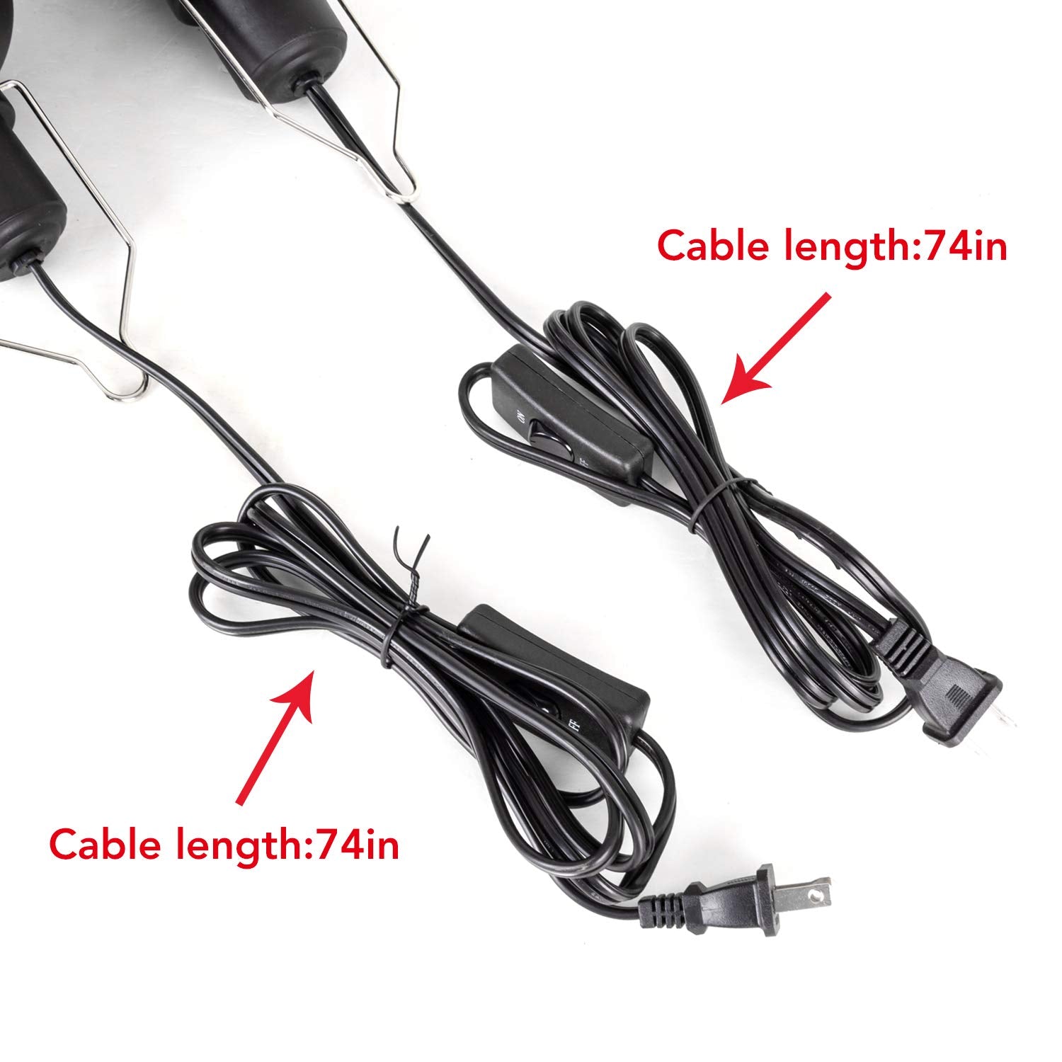 REPTI ZOO E26 ceramic lamp cap connection ensures secure mounting.