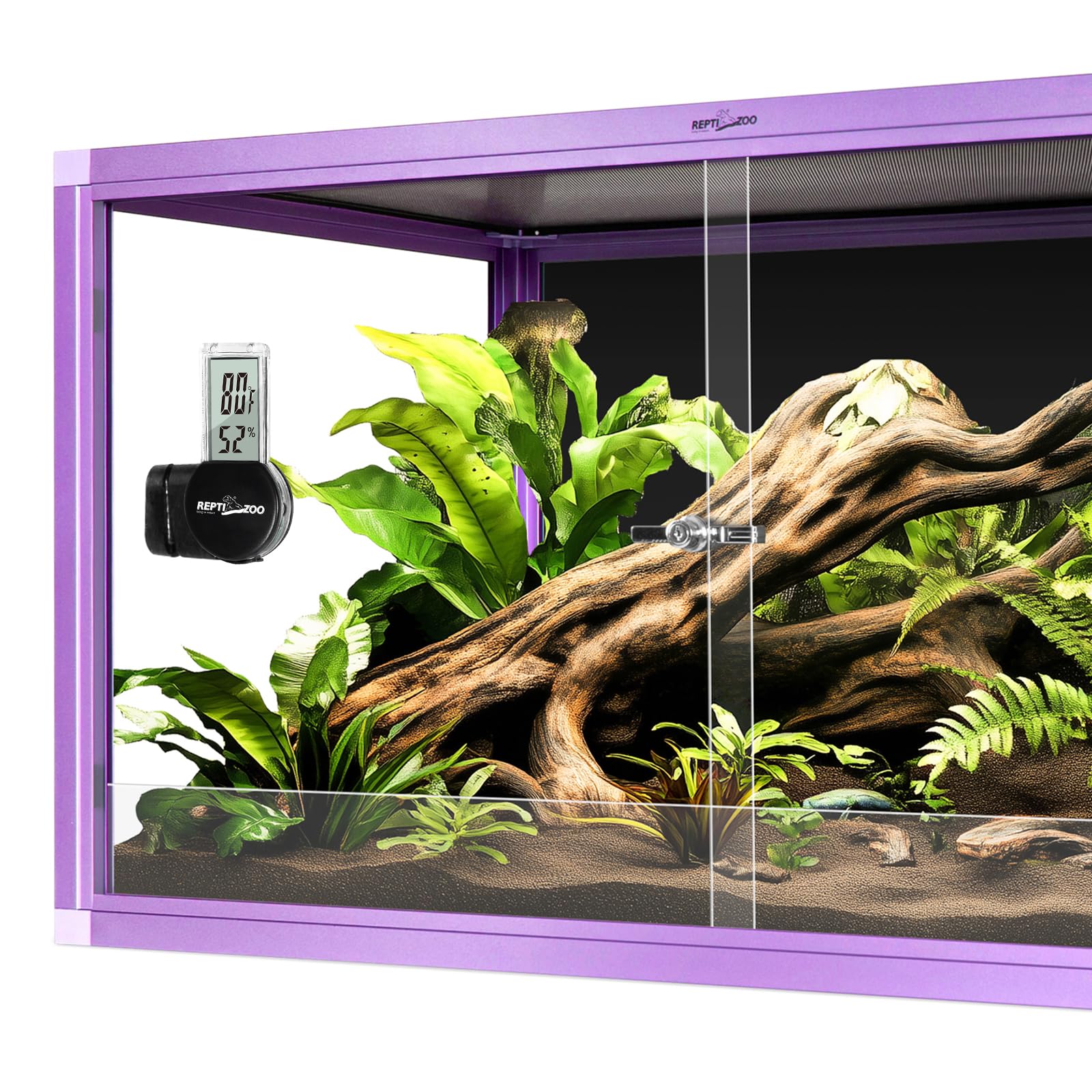 REPTI ZOO easy setup with responsive support for quick terrarium configuration.