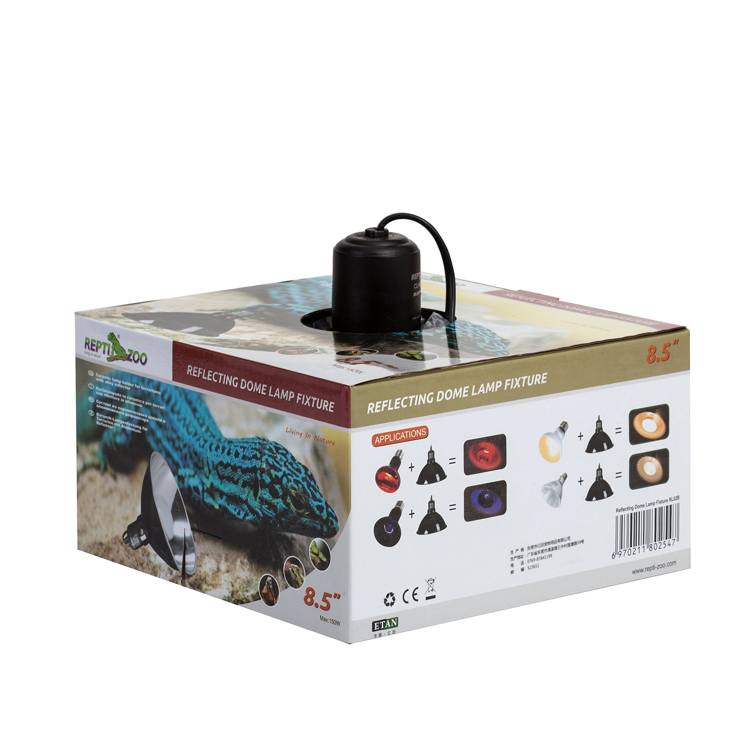 REPTI ZOO ETL-certified fixture plus 12-month warranty