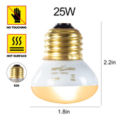 REPTI ZOO ETL-certified heat lamp closeup highlighting safety and durable build.