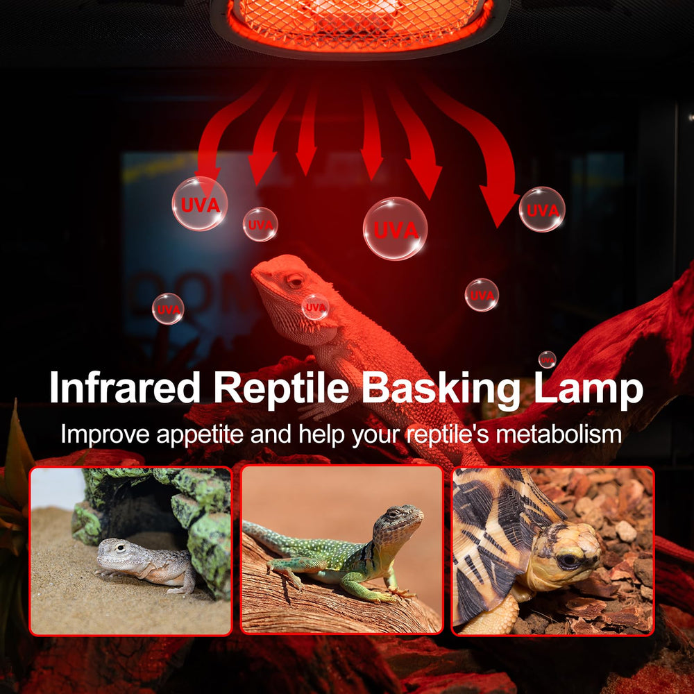 REPTI ZOO G9 mount clip showing tool-free spring mounting for mesh lids