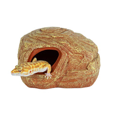 REPTI ZOO Gecko Hide Cave top view showing spacious hiding interior for resting