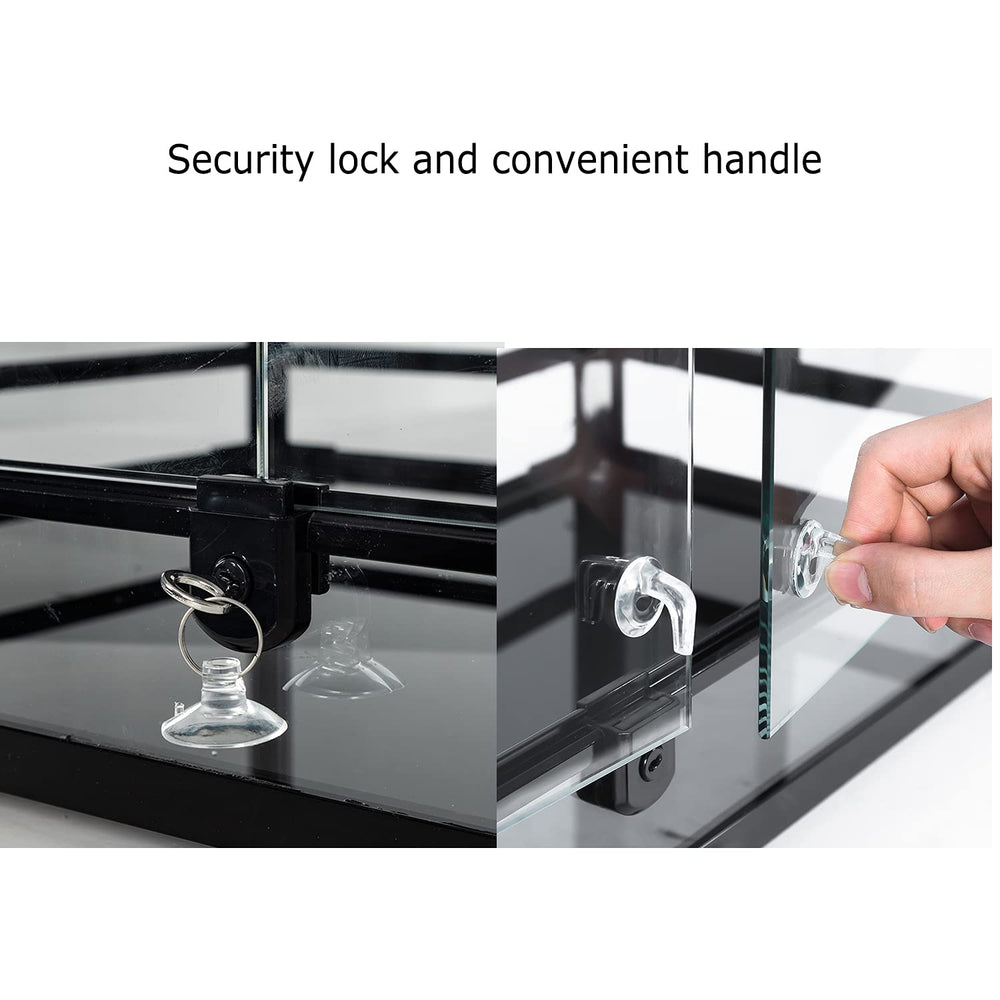 REPTI ZOO glass reptile terrarium 360-degree view for interactive pet watching