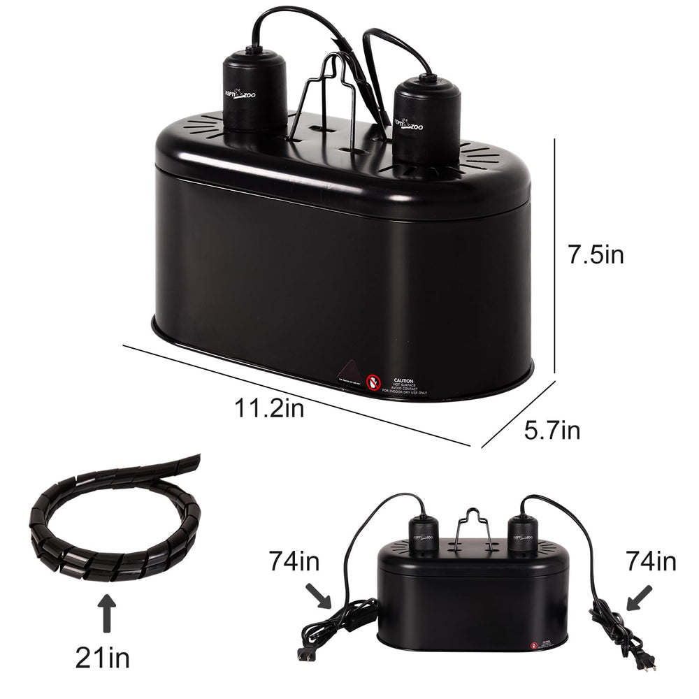 REPTI ZOO heat dissipation holes promote better ventilation