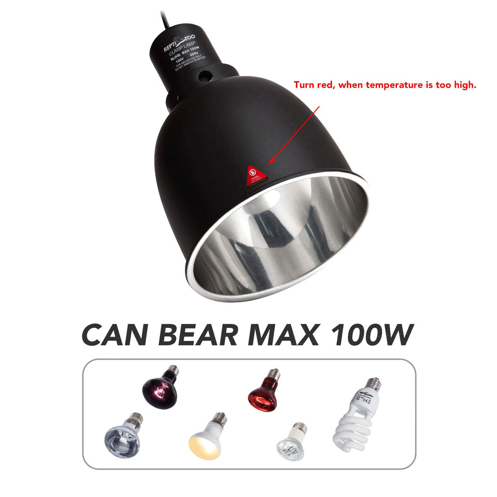 REPTI ZOO heat dissipation vents keep the fixture cool during use.