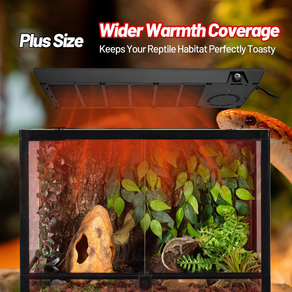 REPTI ZOO nocturnal heating maintains warmth without light for night-time comfort.