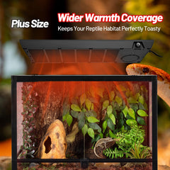 REPTI ZOO nocturnal heating maintains warmth without light for night-time comfort.
